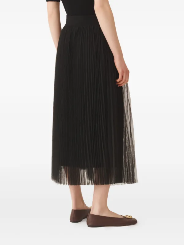 Fabiana Filippi プリーツ チュールスカート | ブラック | FARFETCH JP