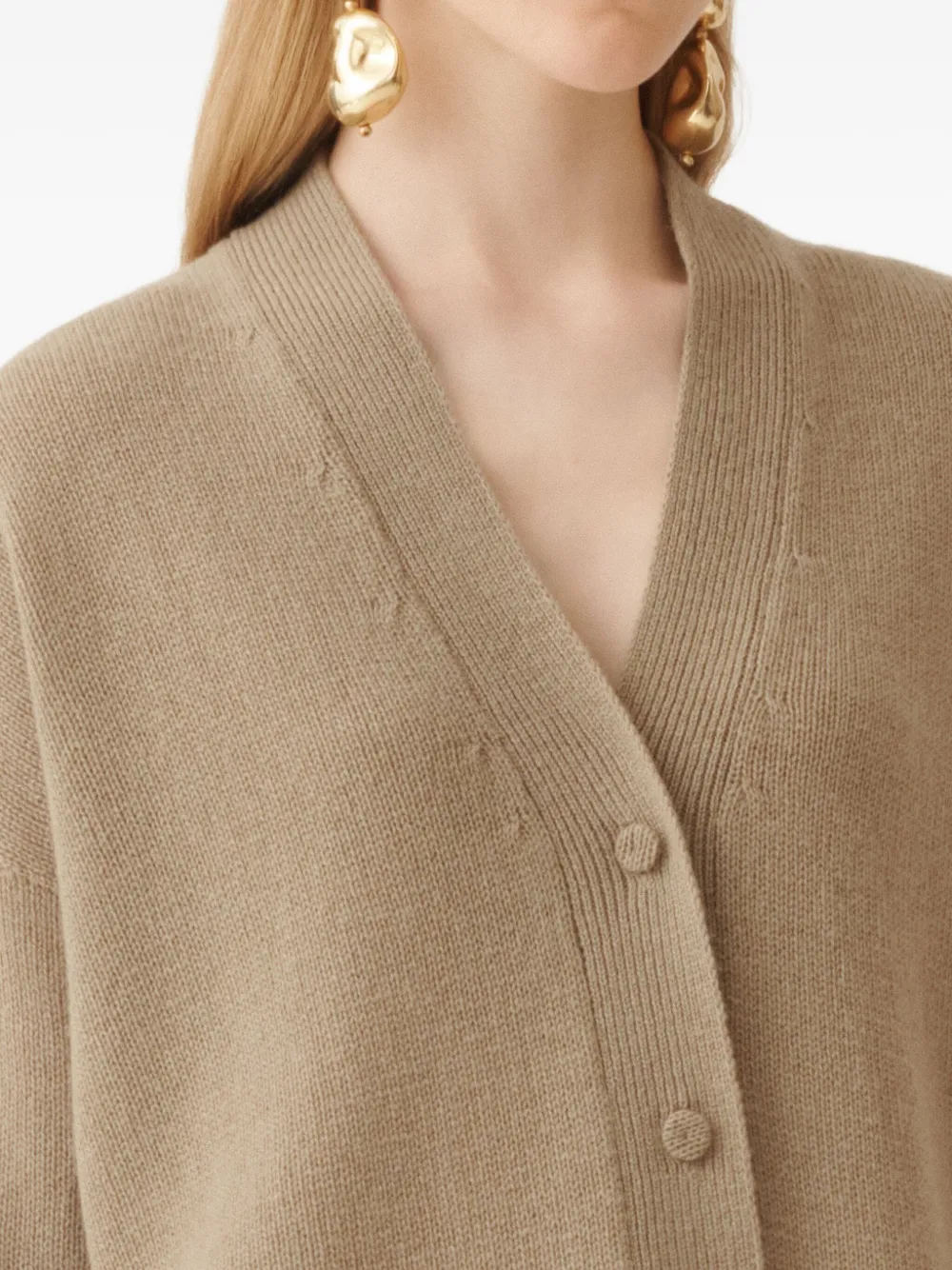 Fabiana Filippi Vest met V-hals Beige