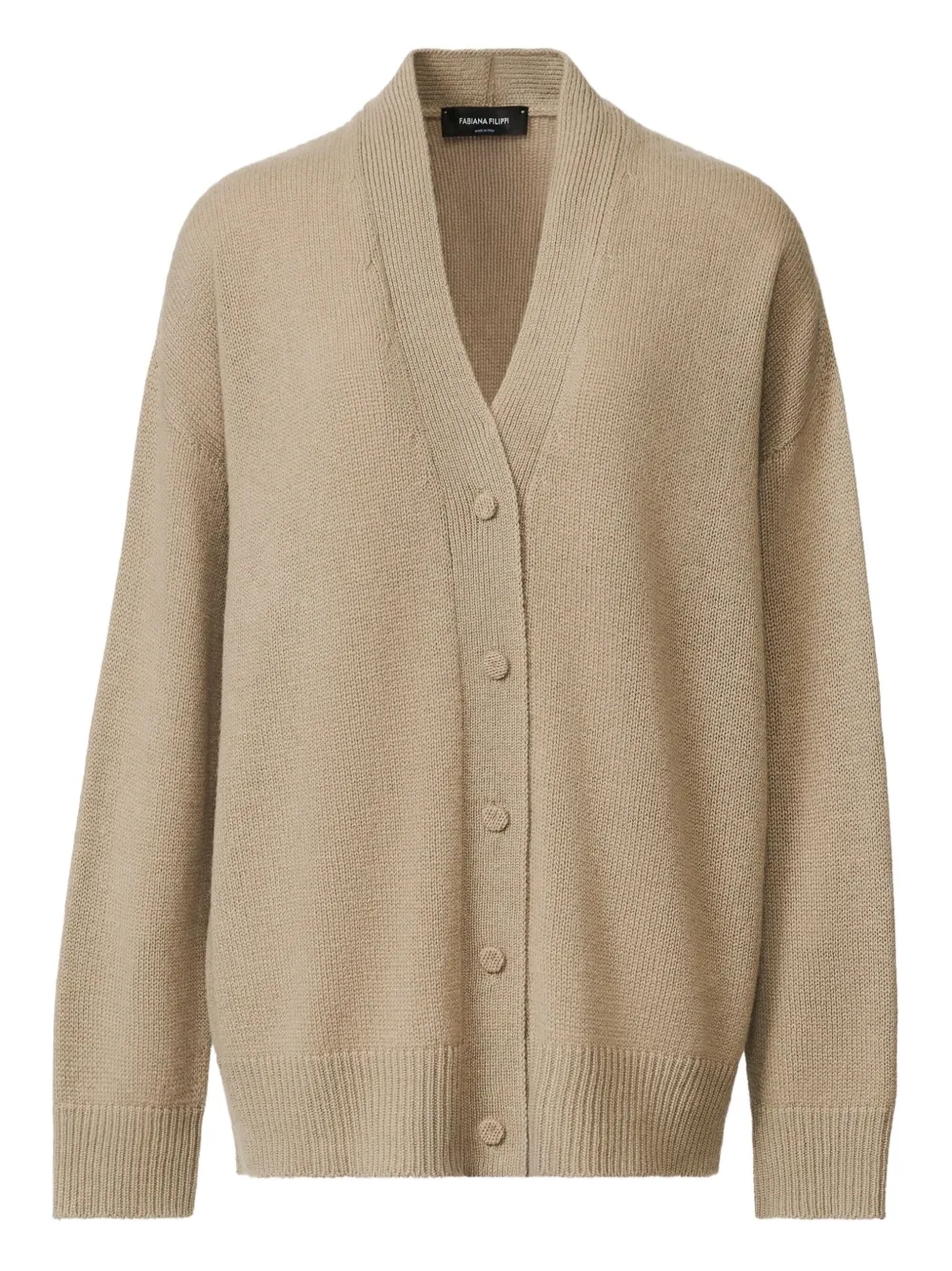 Fabiana Filippi Vest met V-hals Beige