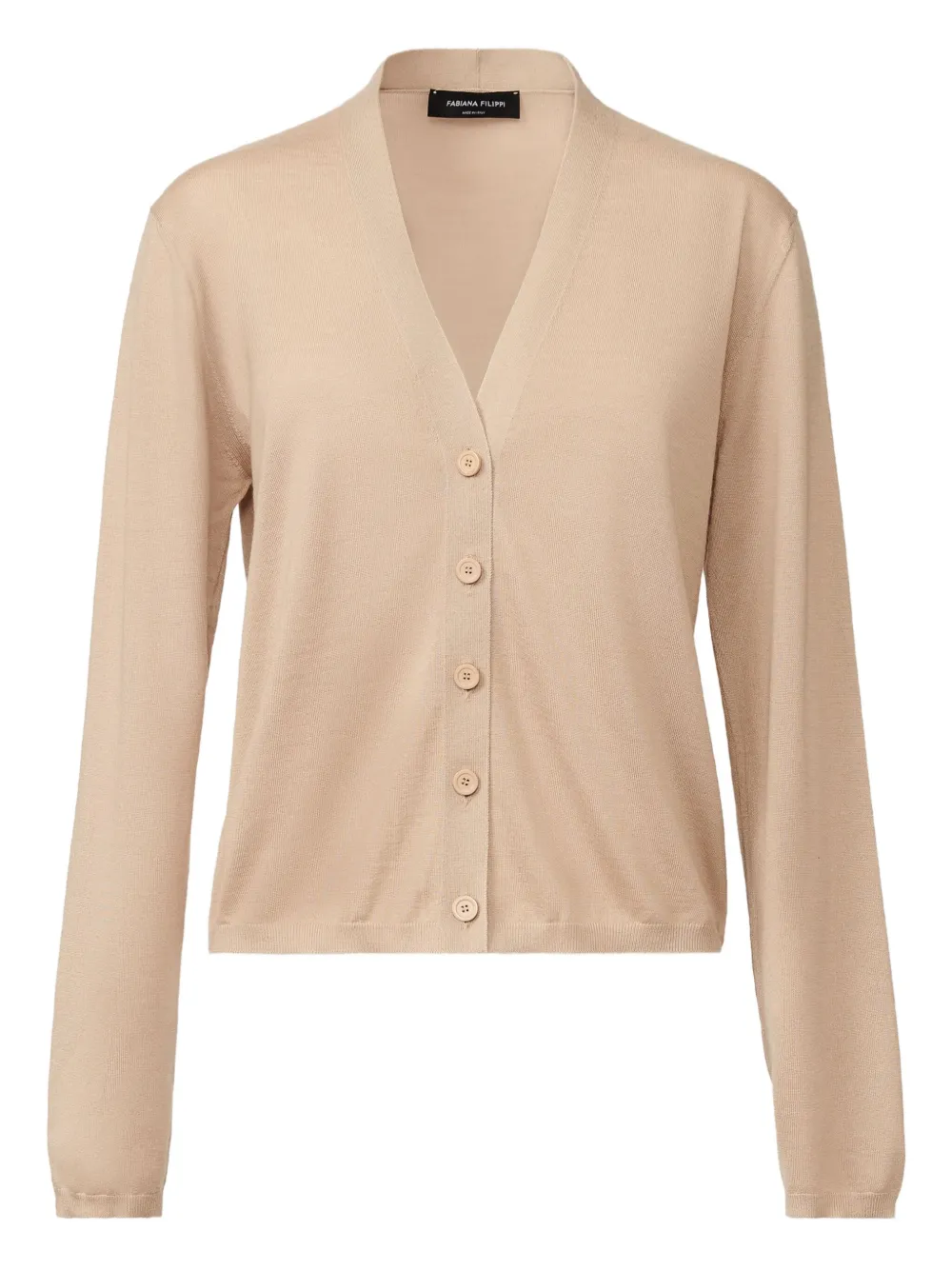 Fabiana Filippi Fijngebreid vest Beige