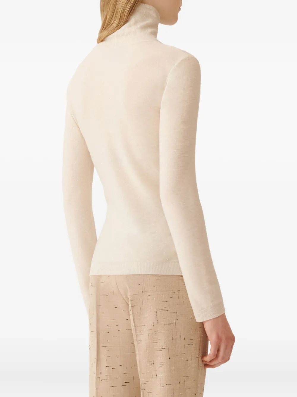 Fabiana Filippi Coltrui verfraaid met pailletten Beige