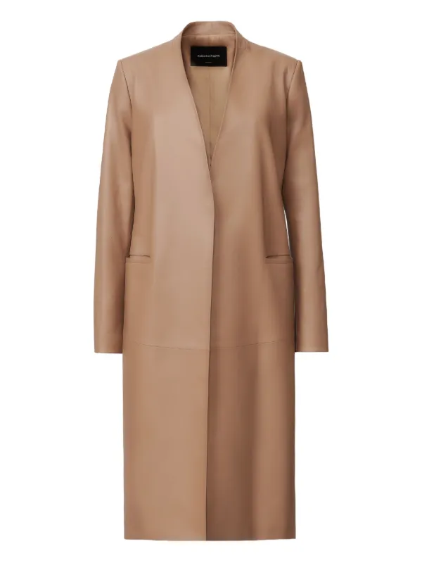 Fabiana Filippi レザーコート | ブラウン | FARFETCH JP