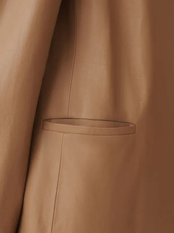 Fabiana Filippi レザーコート | ブラウン | FARFETCH JP