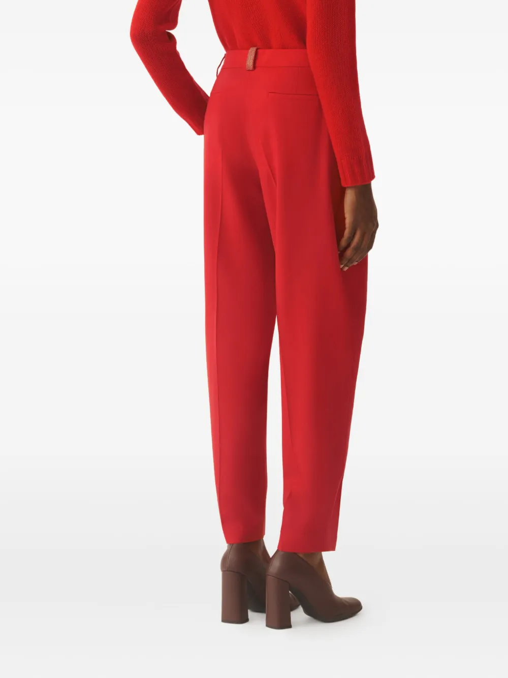 Fabiana Filippi Pleated-pocket Trousers In Red