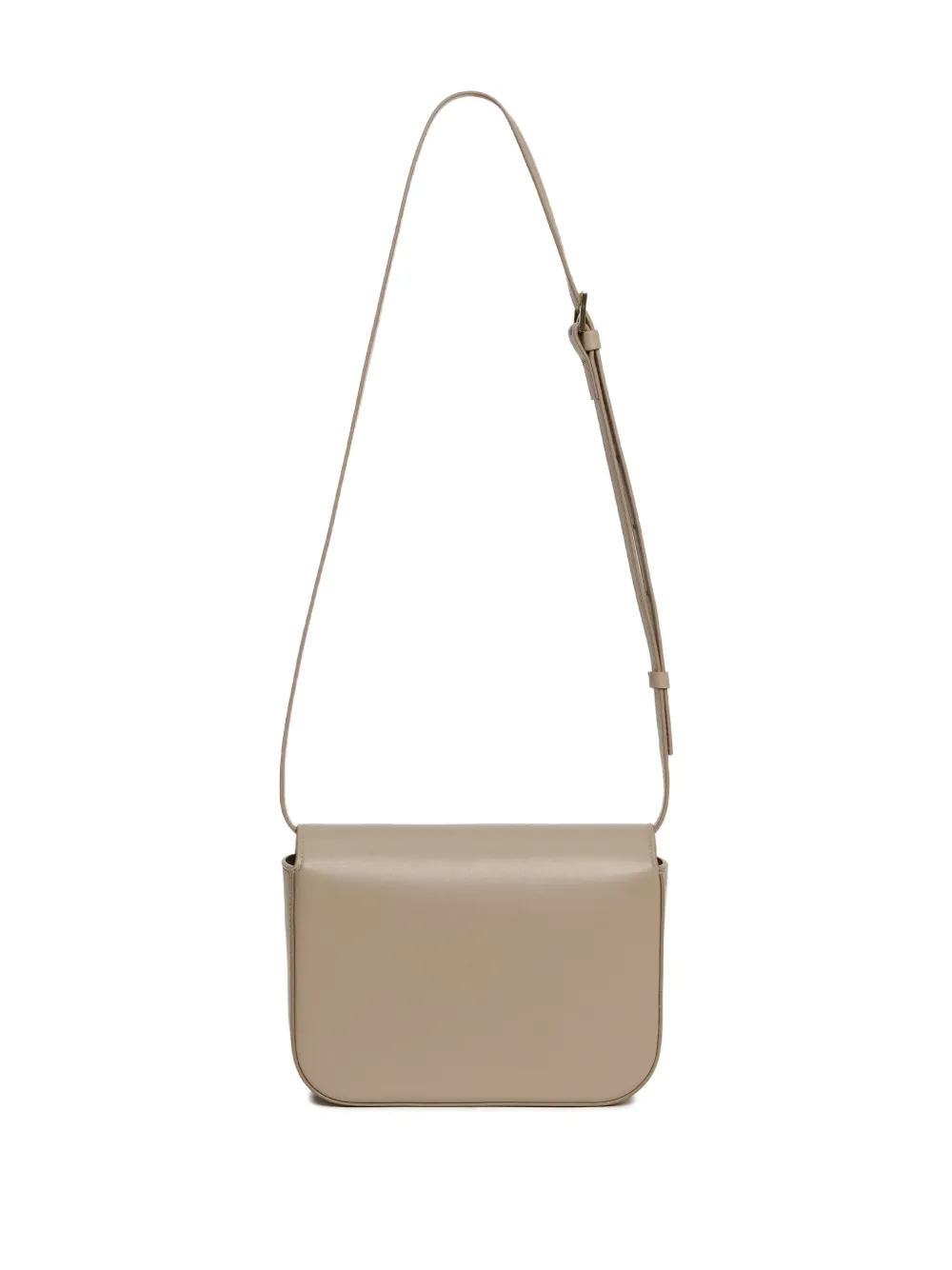Fabiana Filippi Circular-fastening Leather Shoulder Bag In Gray