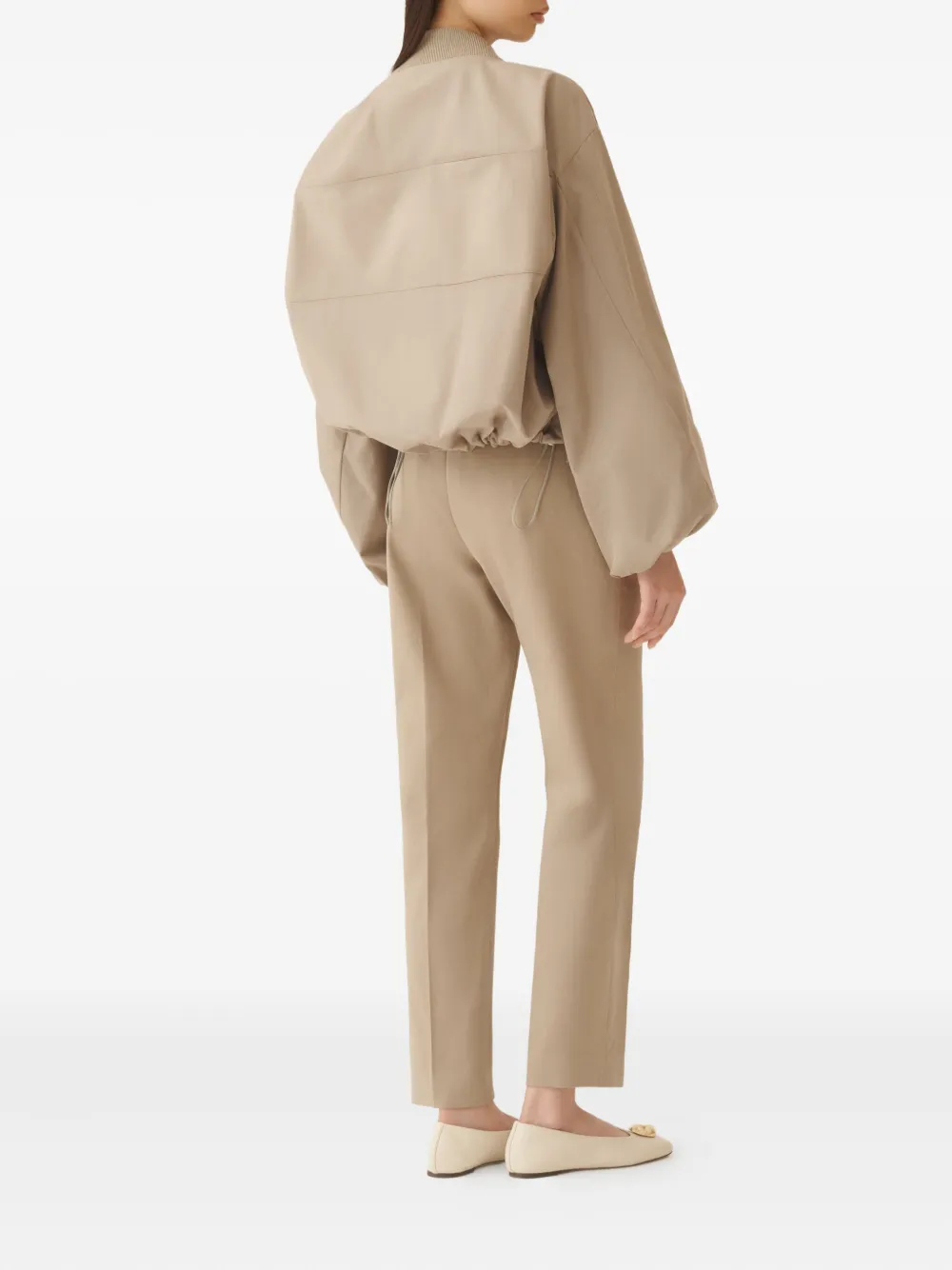 Fabiana Filippi Jack met ballonmouwen Beige