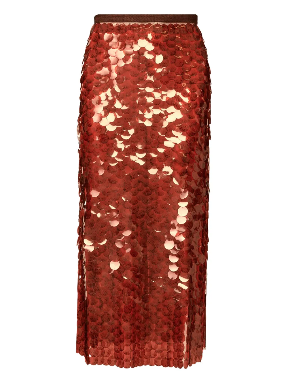 Fabiana Filippi sequin embellished midi skirt | Red | Image 1