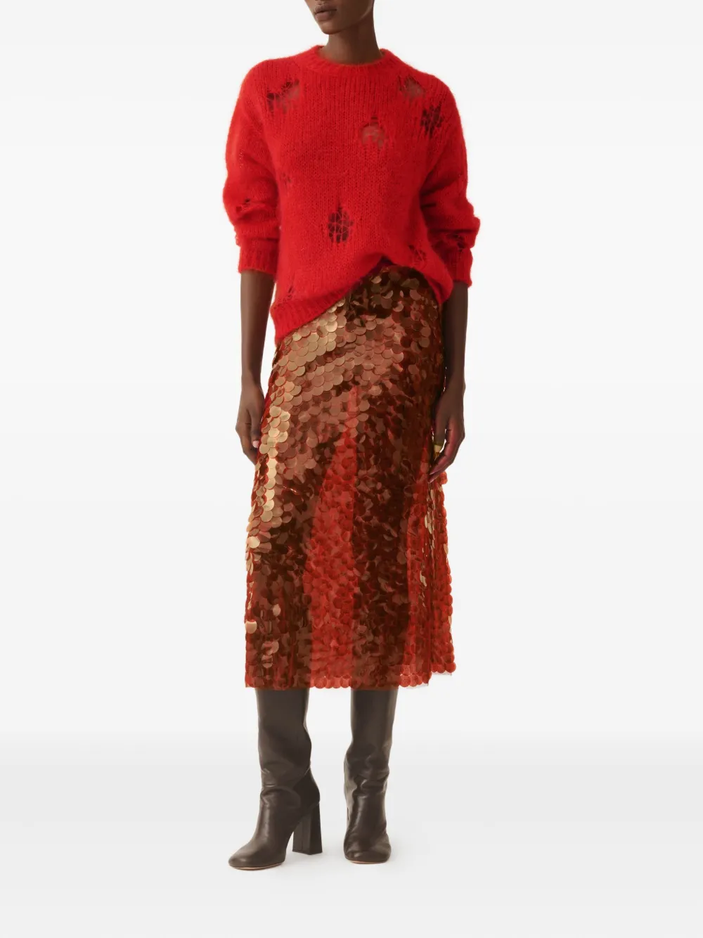 Fabiana Filippi sequin embellished midi skirt | A-Line Skirts | Image 2