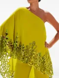Maestri sequin-embellished one-shoulder jumpsuit - Green