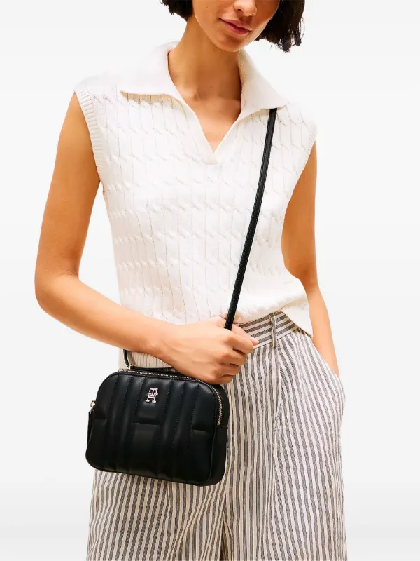 Tommy Hilfiger キルティング ショルダーバッグ | ブラック | FARFETCH JP