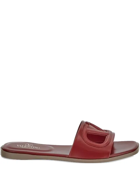 Valentino Garavani VLogo Signature flat leather sandals