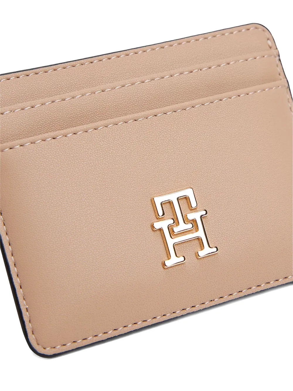 Tommy Hilfiger Pasjeshouder met logoplakkaat Beige