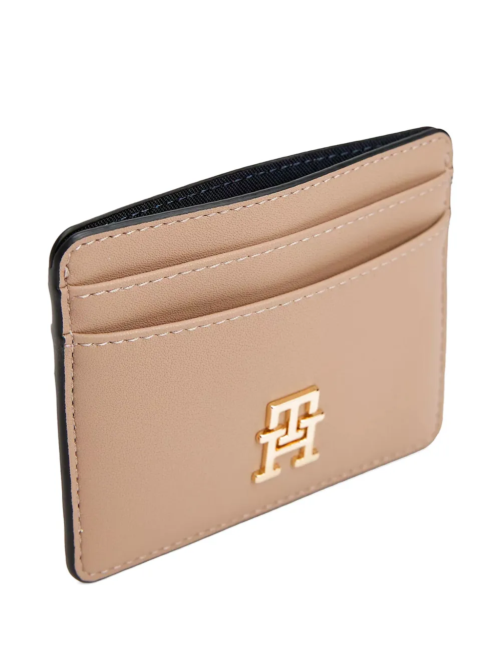 Tommy Hilfiger Pasjeshouder met logoplakkaat Beige