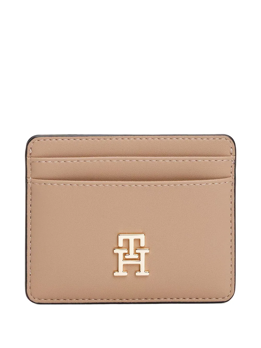Tommy Hilfiger Pasjeshouder met logoplakkaat Beige