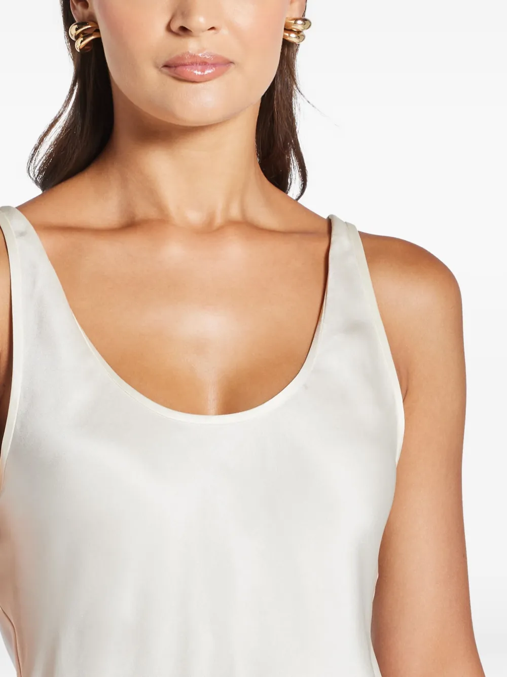 Anine Bing Scoop-neck Top In White