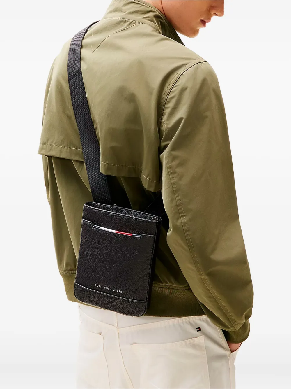 Tommy Hilfiger Schoudertas met verstelbare band Zwart