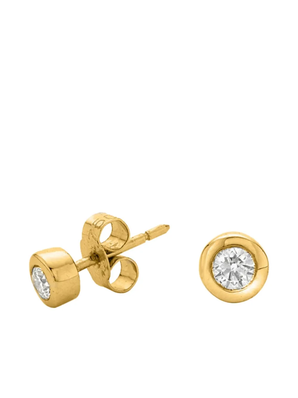 DOWER AND HALL 18kt yellow gold Cascade diamond earrings - Oro