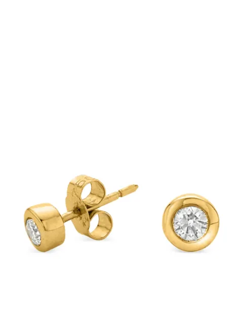 DOWER AND HALL 18kt yellow gold Cascade diamond earrings