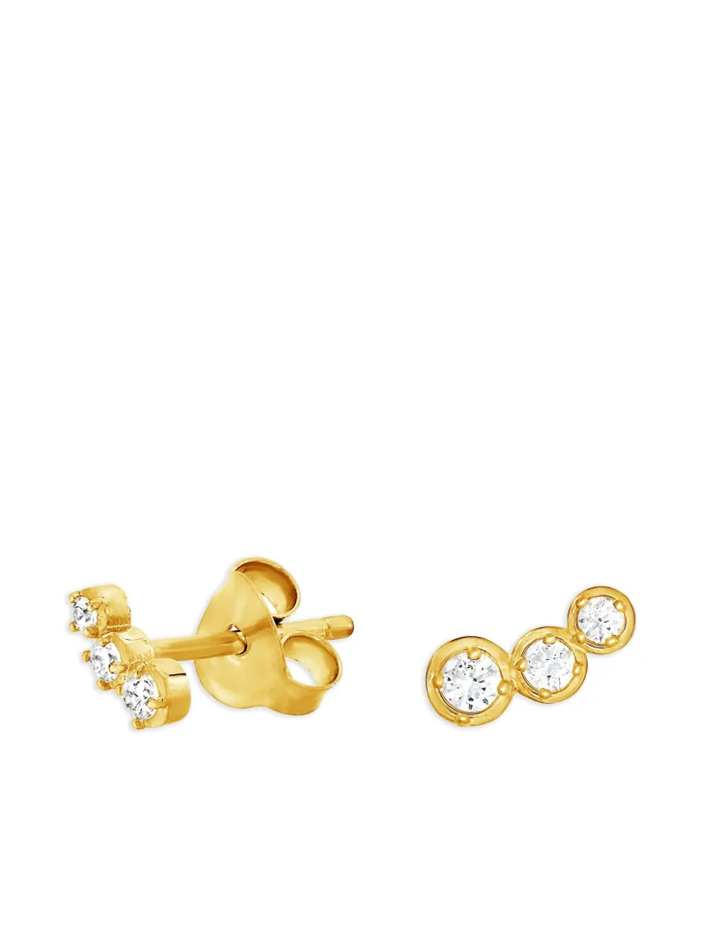 DOWER AND HALL 14kt yellow gold Stargazer diamond earrings DOWER AND HALL 14kt yellow gold Stargazer diamond earrings