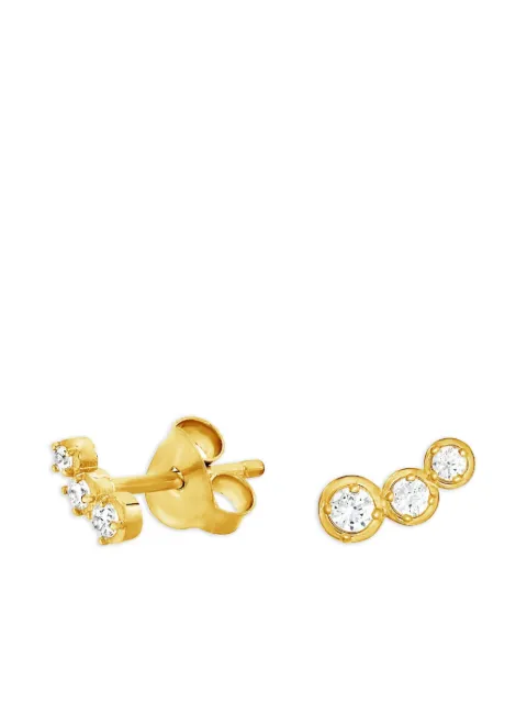 DOWER AND HALL 14kt yellow gold Stargazer diamond earrings