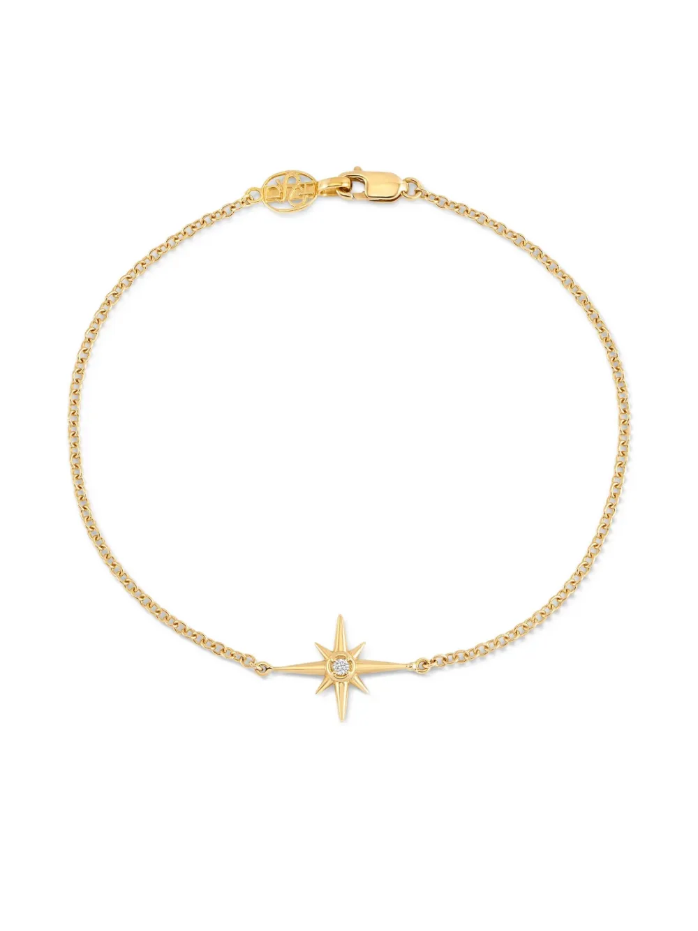 DOWER AND HALL 14kt yellow gold Single North Star diamond bracelet - DOWER AND HALL 14kt yellow gold Single North Star diamond bracelet -