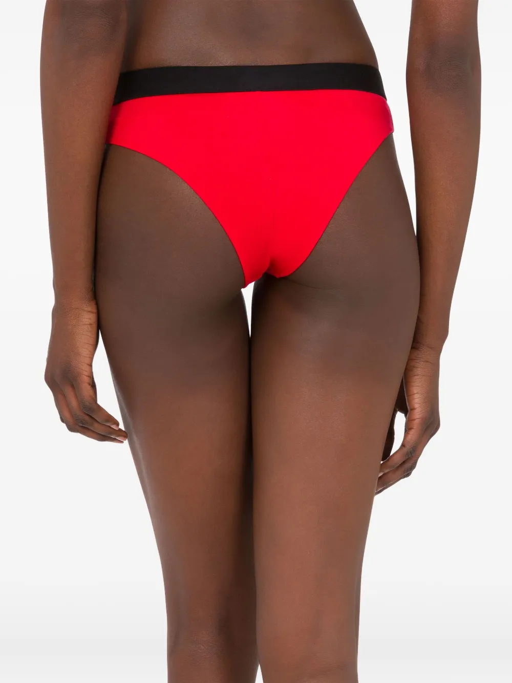 Moschino Drie slips met logo-hart - Zwart