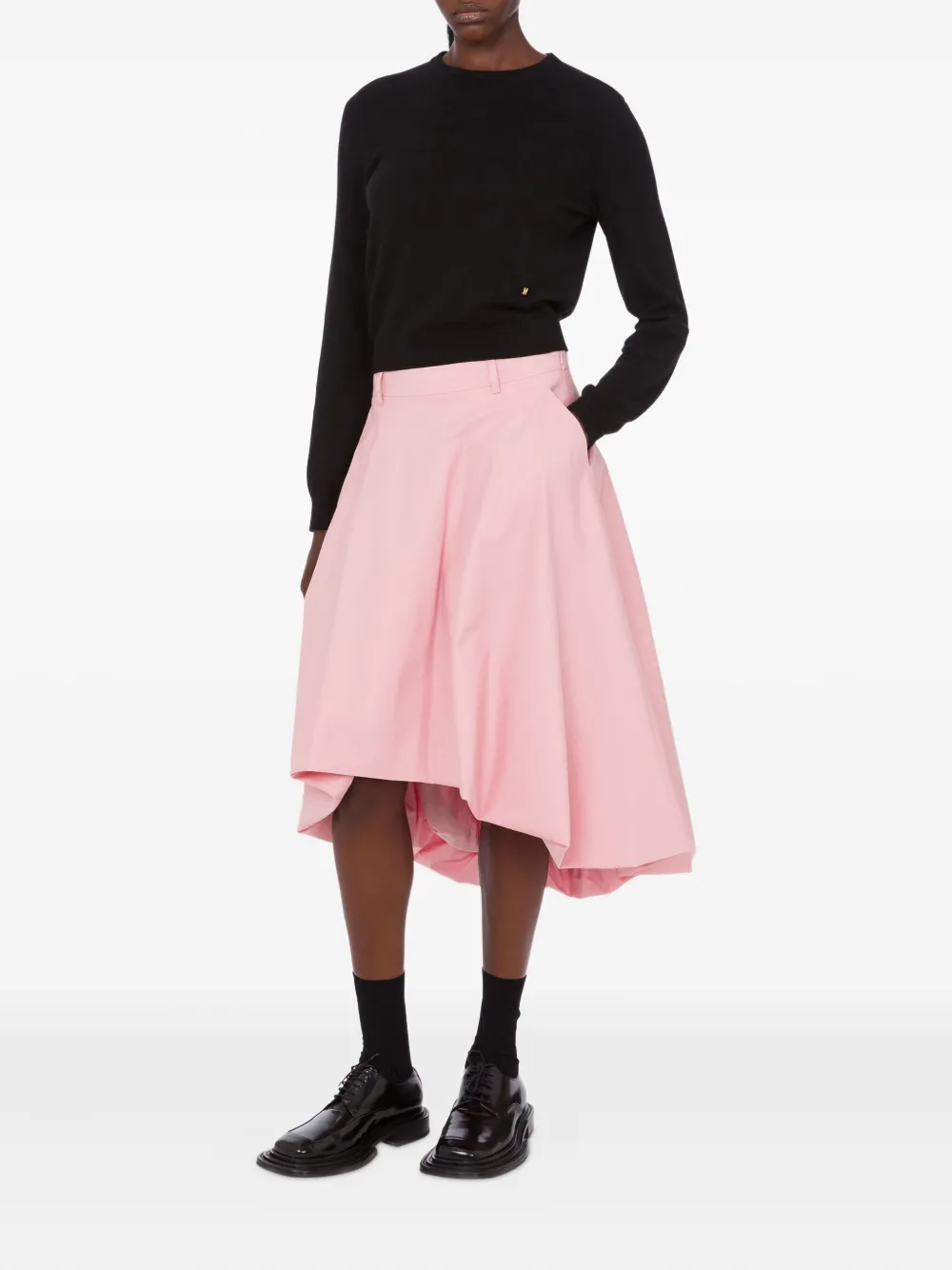 Moschino ruffled asymmetric skirt - Roze