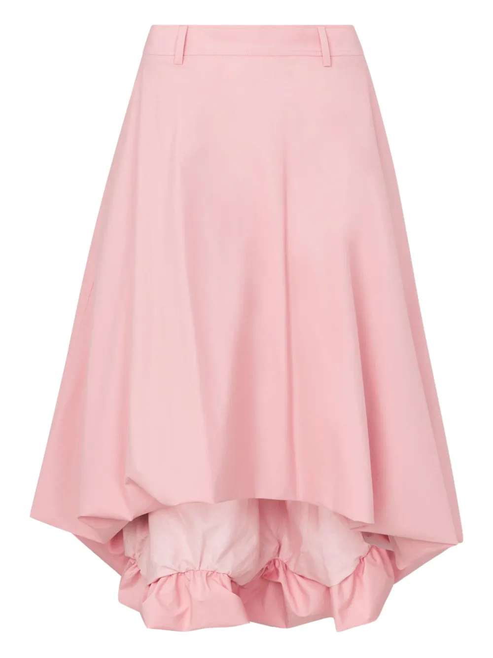 Moschino Ruffled Asymmetric Skirt In Pink