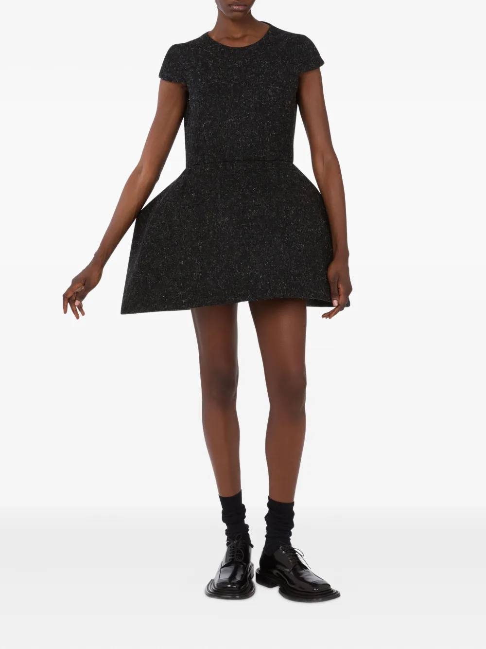 Moschino Mini-jurk met korte mouwen Zwart