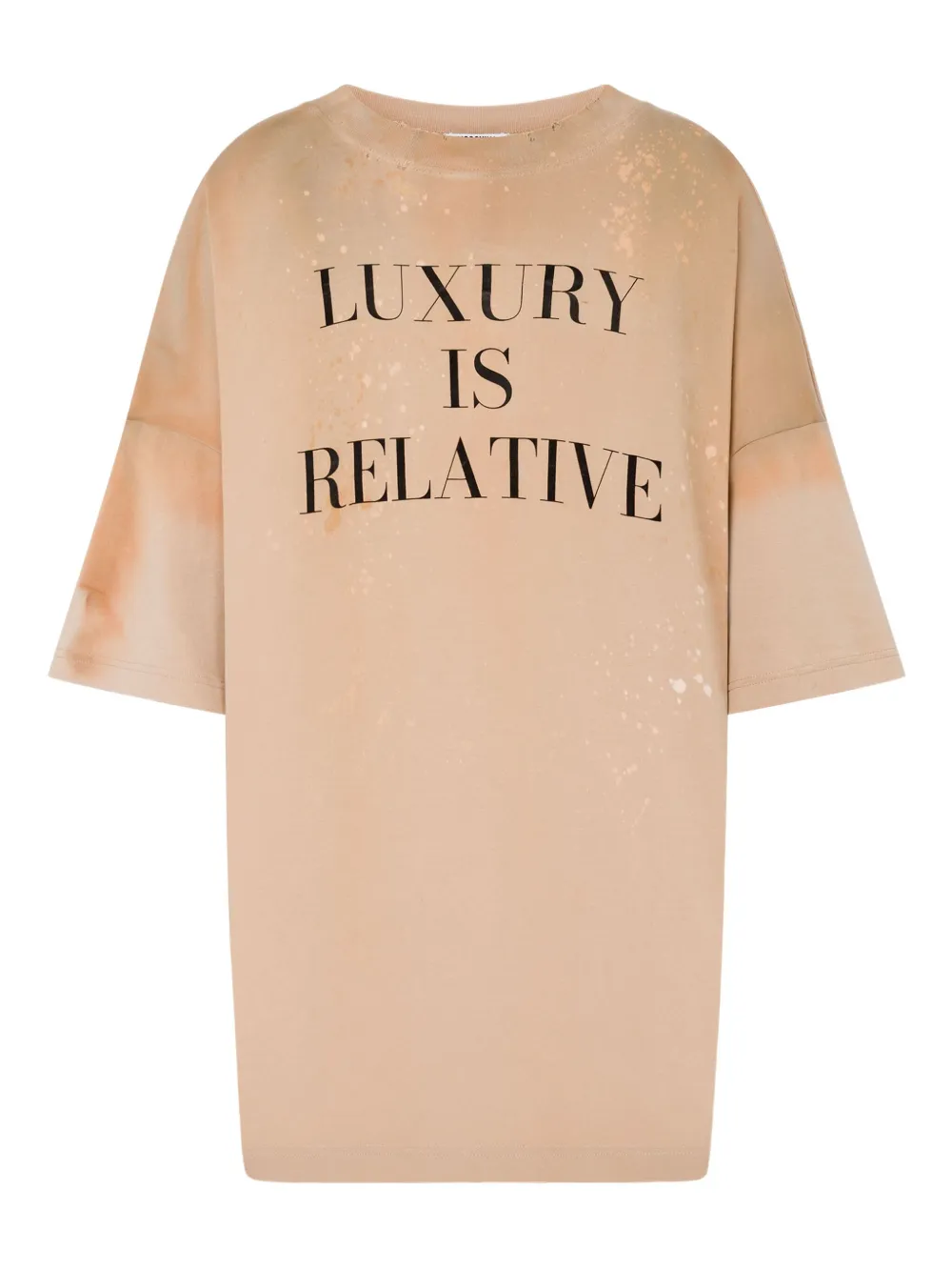 Moschino bleached cotton T-shirt | Brown | Image 1