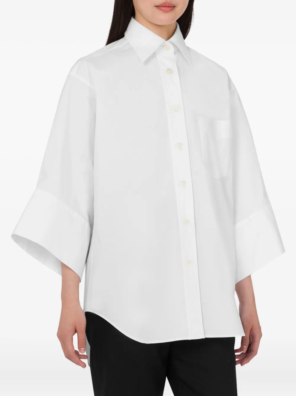 Moschino Blouse met opgestikte zak Wit