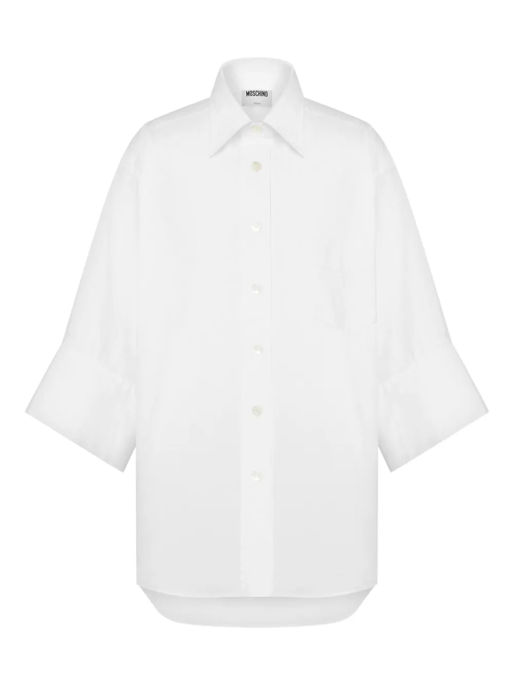 Moschino Blouse met opgestikte zak Wit