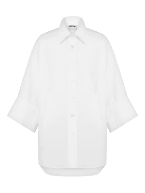 Moschino patch-pocket cotton shirt