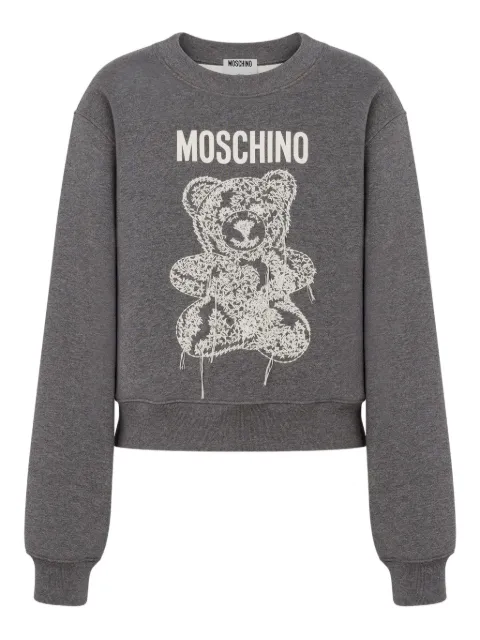 Moschino embroidered teddy-bear sweatshirt
