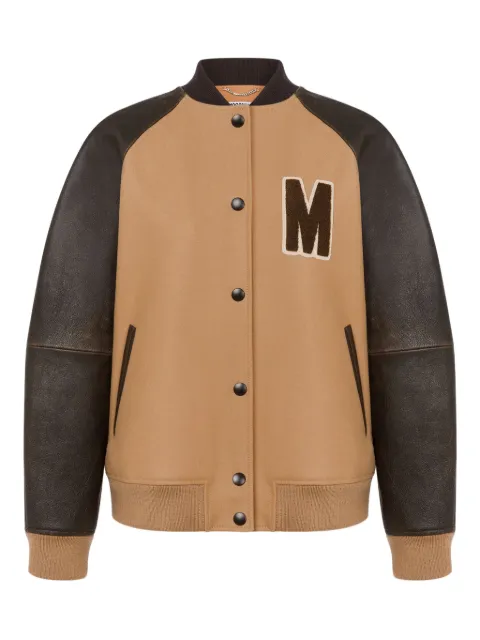 Moschino contrast-sleeves bomber jacket