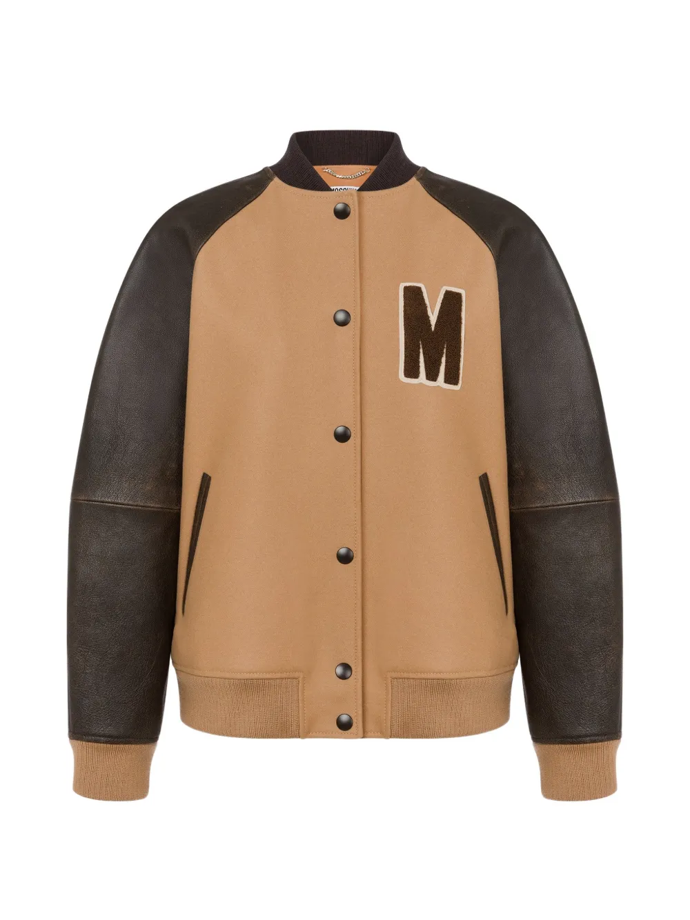 Moschino Bomberjack met contrasterende mouwen Bruin