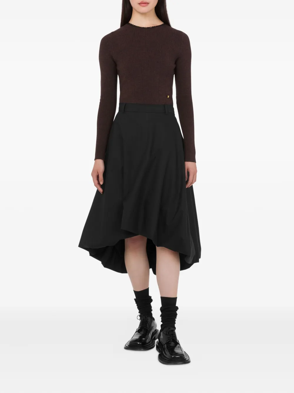 Moschino lace-trimmed wool sweater | Knitted Sweaters | Image 2