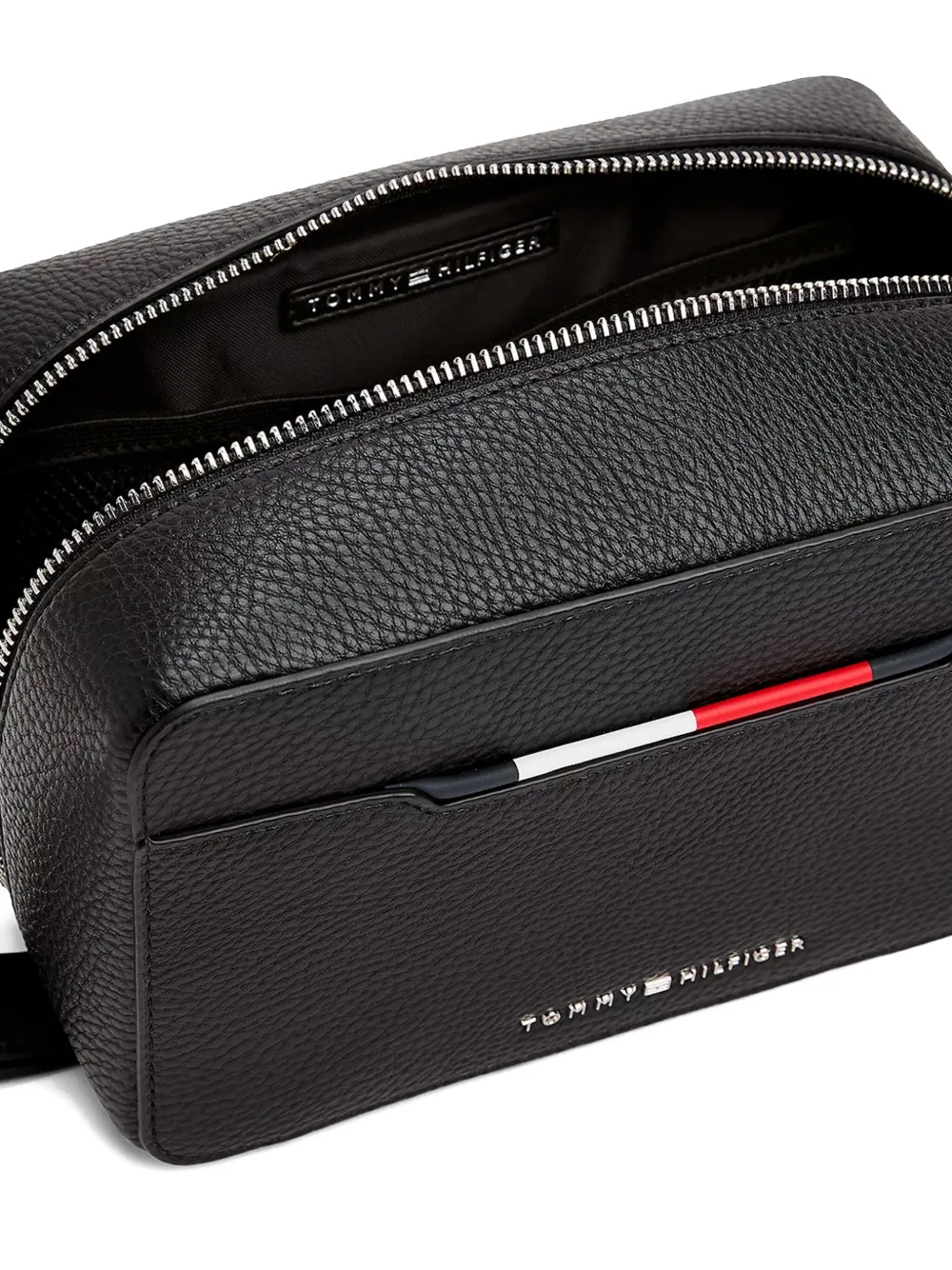 Tommy Hilfiger zip-top handle wash bag Zwart