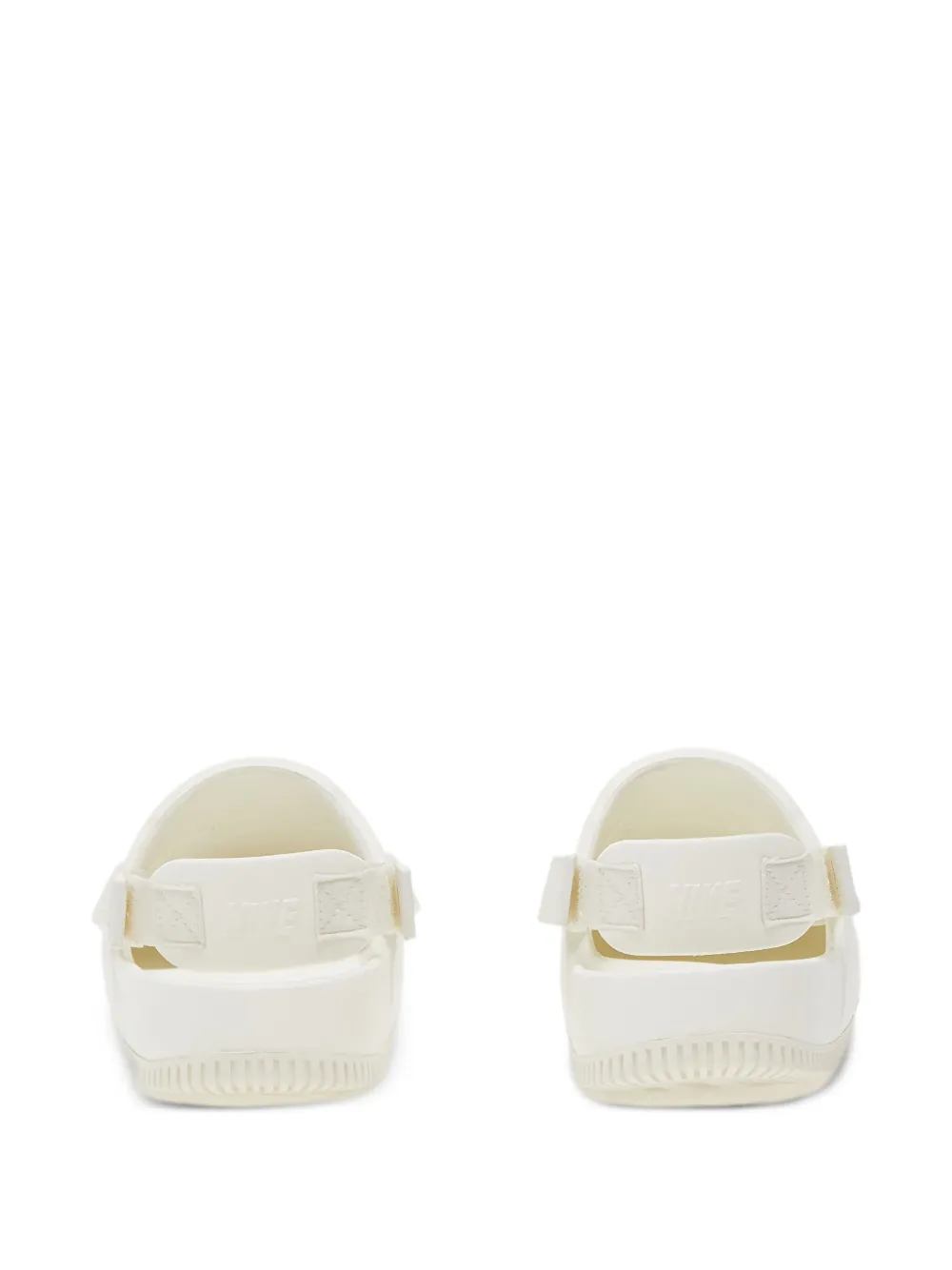 Nike debossed-logo slingback mules White