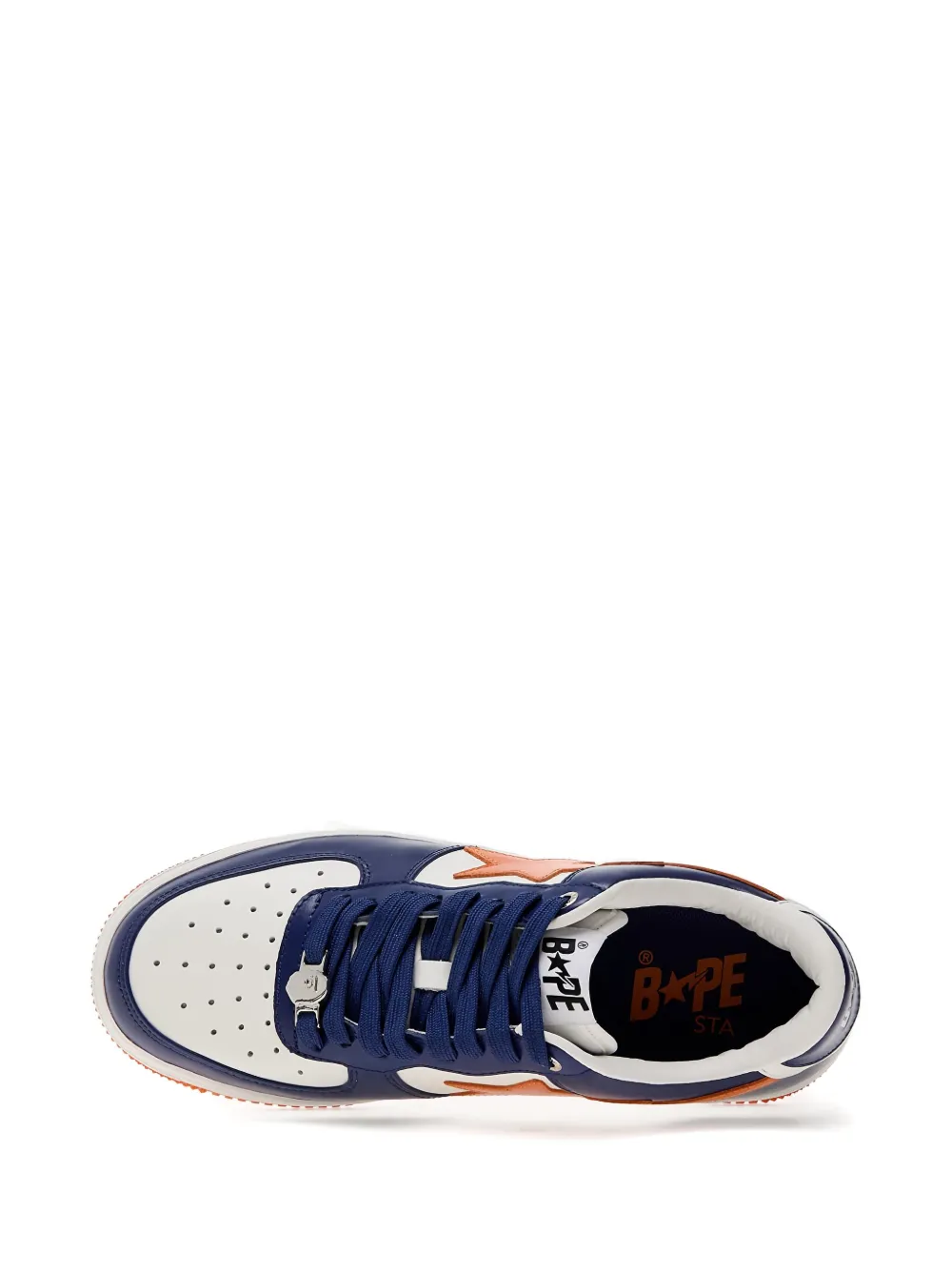 A BATHING APE star-lightning bolt sneakers Blue