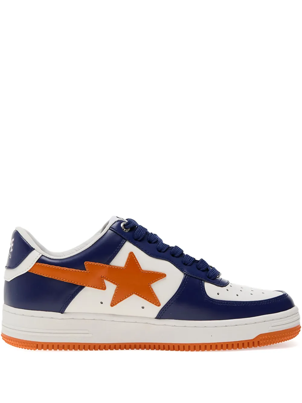 A BATHING APE star-lightning bolt sneakers Blue