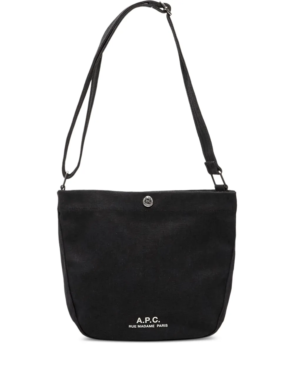 A.P.C. canvas shoulder bag Zwart