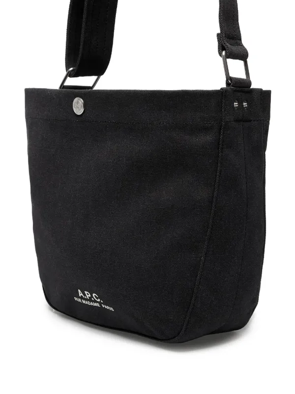 【関税込み】A.P.C. カーキ Journal サッチェル A.P.C. Journal サッチェルバッグ | ブラック | FARFETCH JP