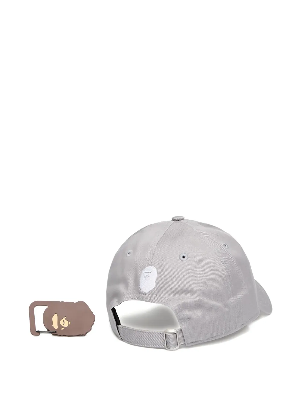 A BATHING APE Pet met geborduurd logo Grijs