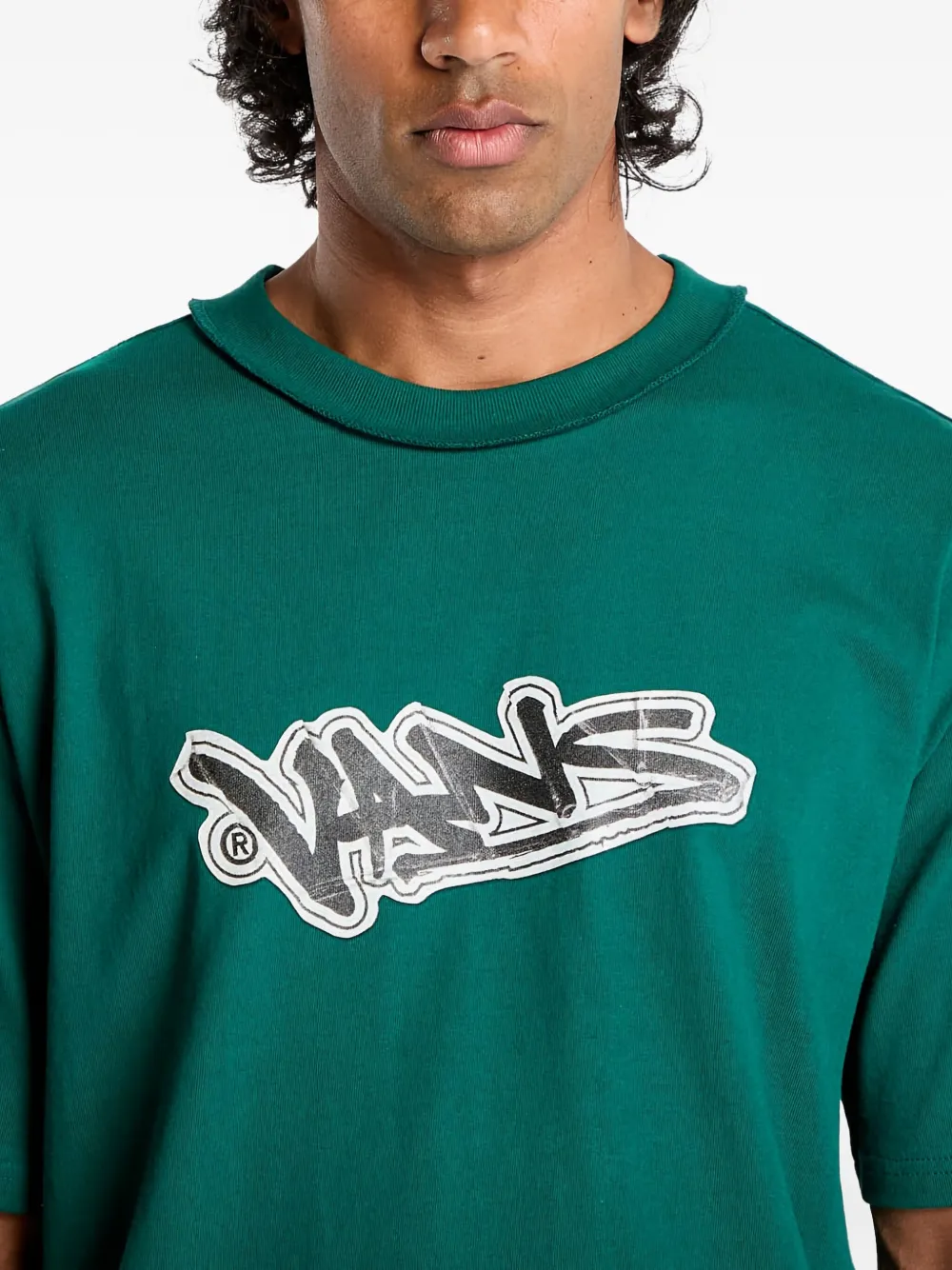Vans Slap T-shirt met graffiti-print Groen