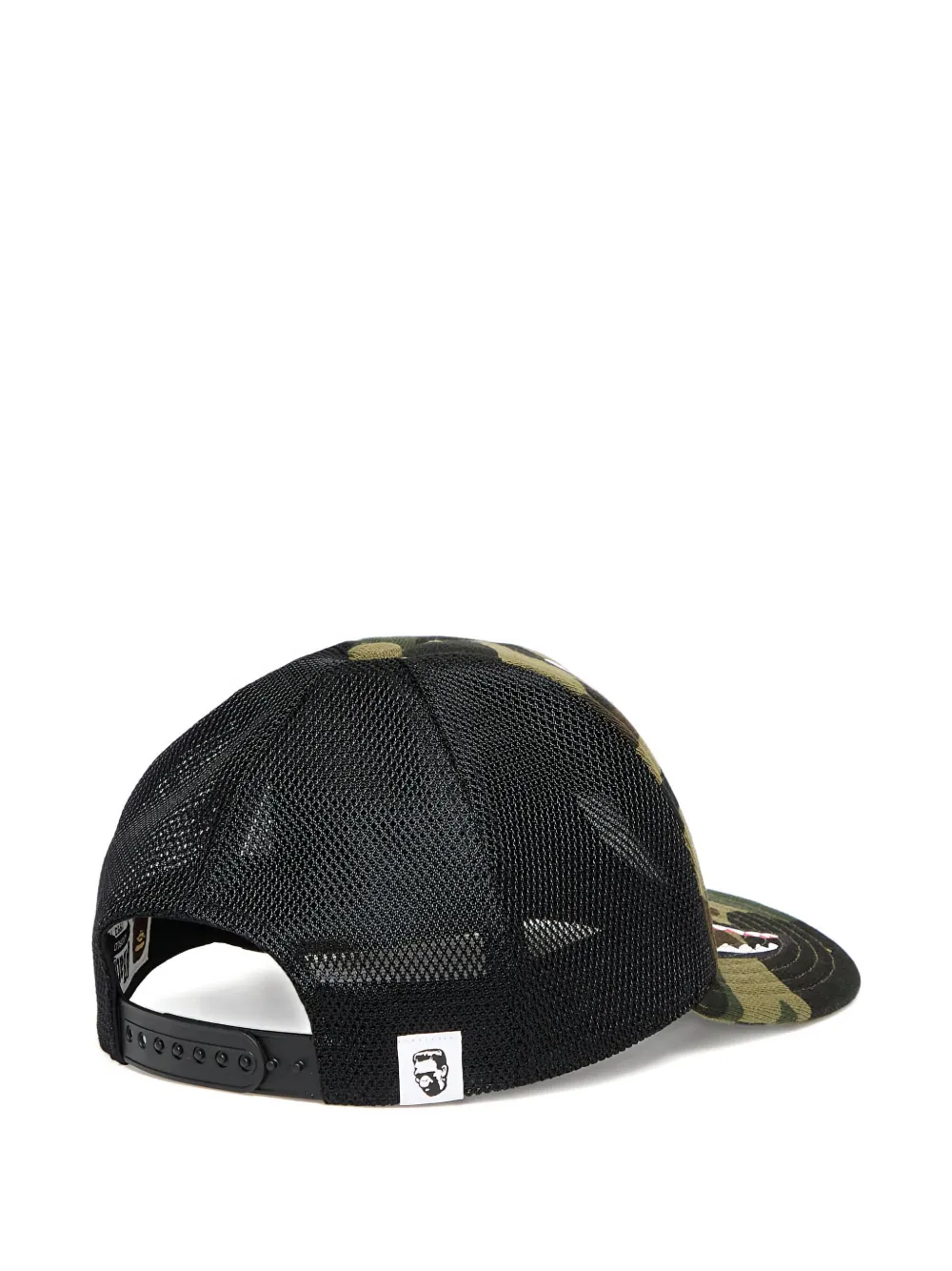 A BATHING APE Camo Shark mesh pet Groen