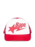 A BATHING APE® mesh-panelled cap - Red