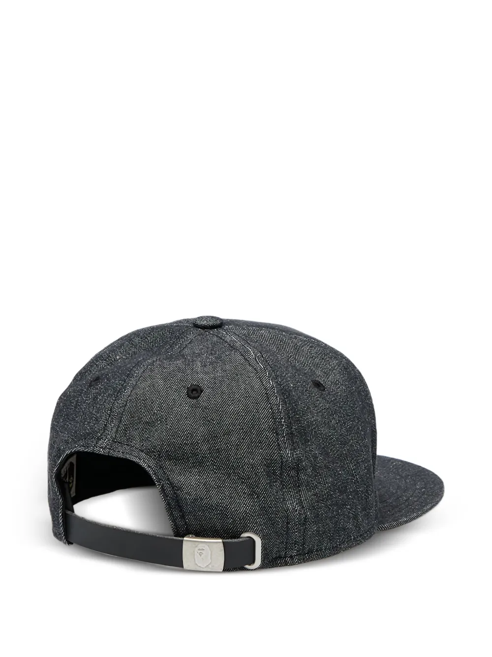 A BATHING APE Denim pet met logo Zwart