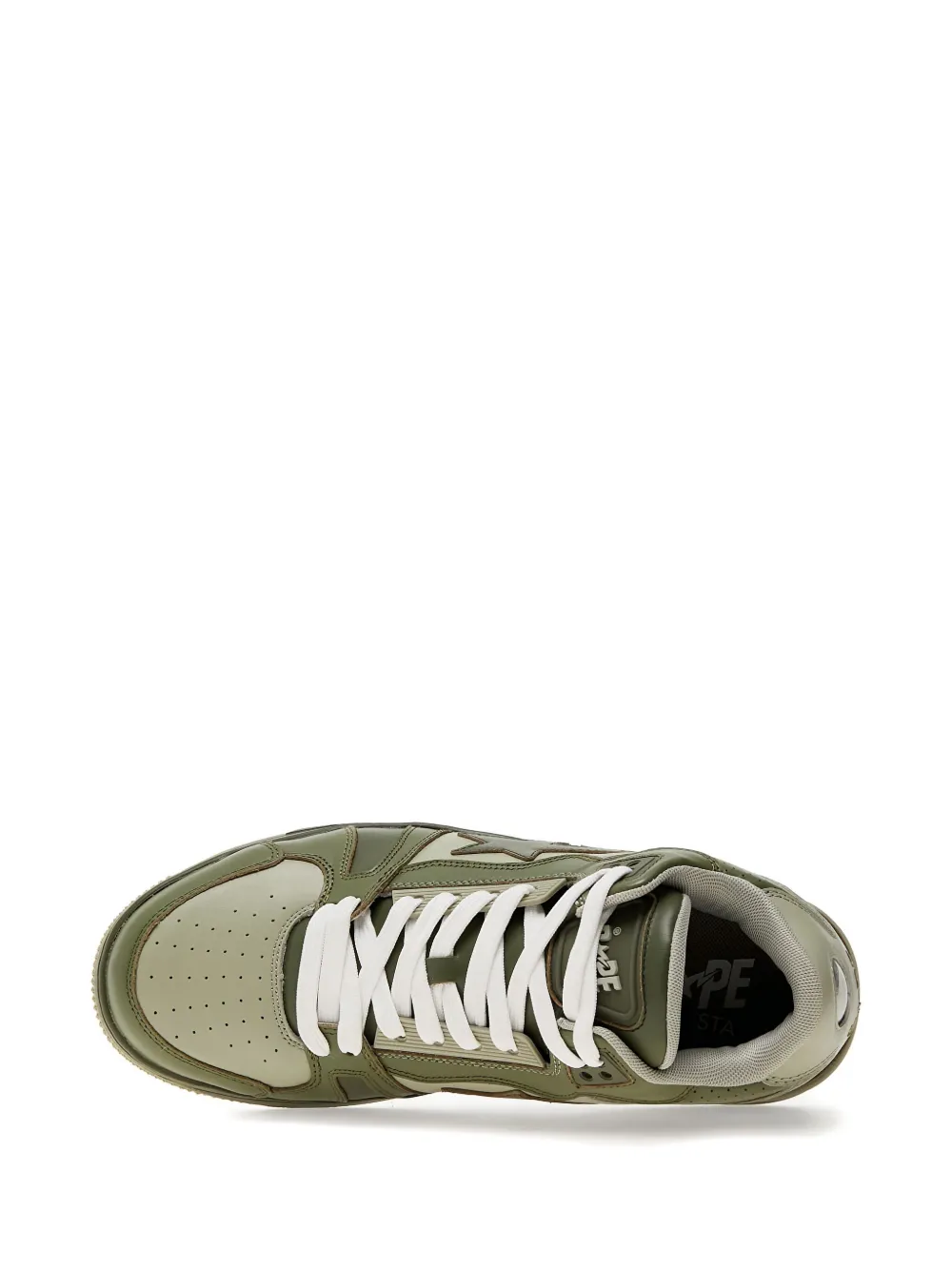 A BATHING APE ClutchSta #1 star-patch sneakers Green