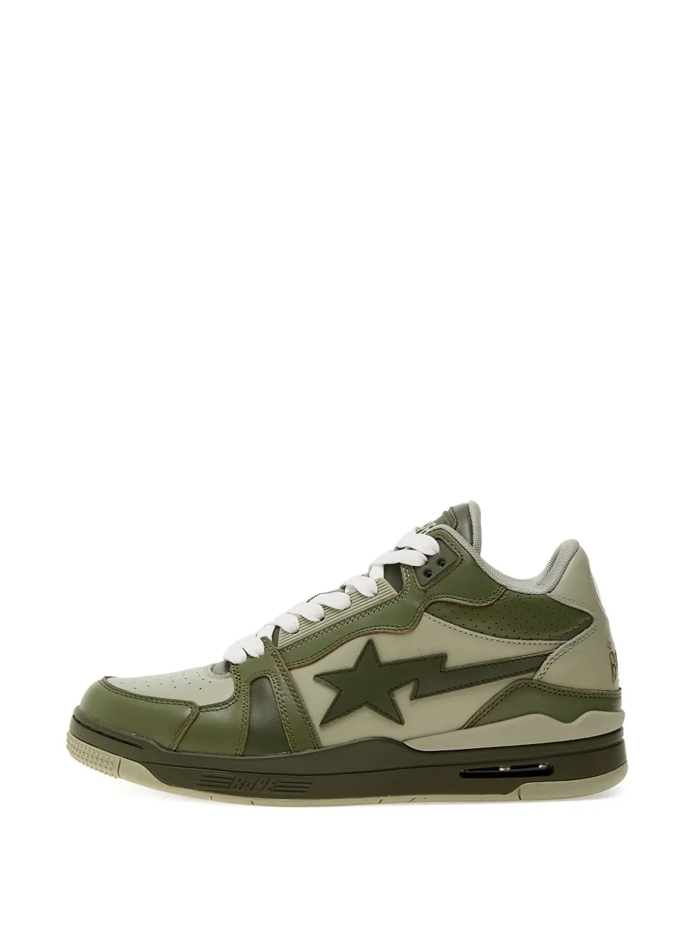 A BATHING APE ClutchSta #1 star-patch sneakers Green
